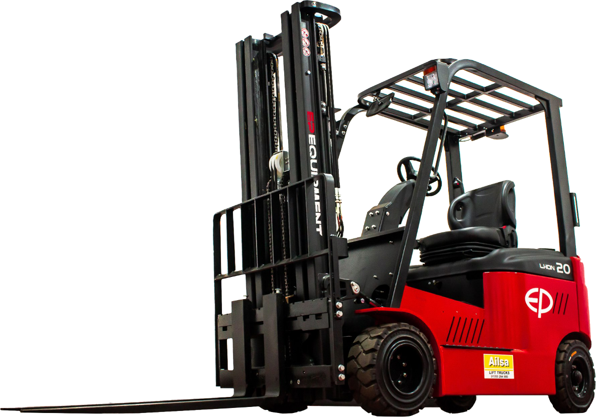 Commercial forklift unloading heavy pallets in Aldershot
